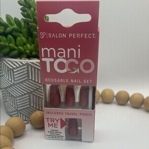 Salon Perfect Mani ToGo Reusable Nail Set -Rose